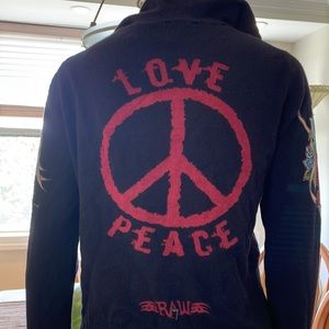 Raw 7 Cashmere Zip Up Hoodie